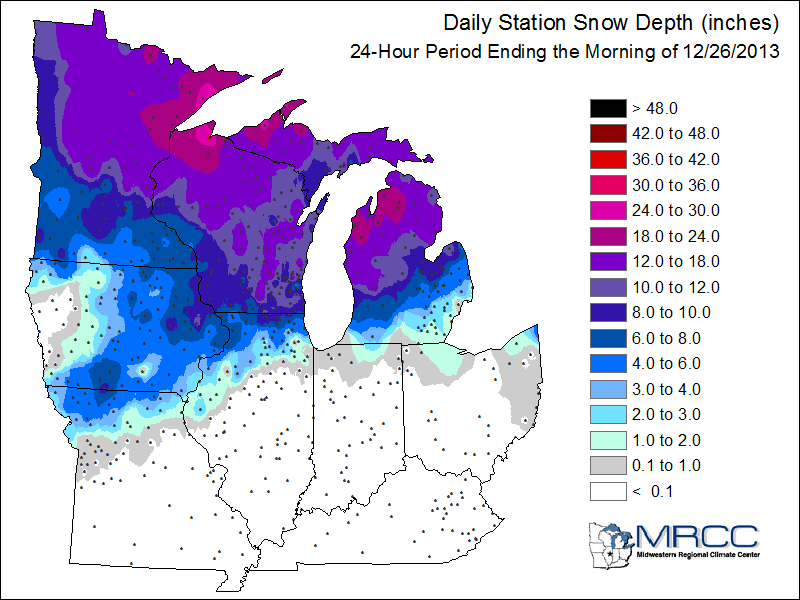 Snow depth