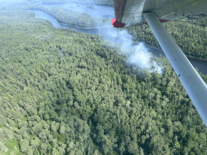 Lightning identified as cause of Long 2 wildfire in the BWCAW, growth slow