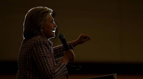 Democratic presidential candidate, former Secretary of State Hillary Clinton speaks during a campaign rally at Sacramento City College on June 5, 2016 in Sacramento, California. 