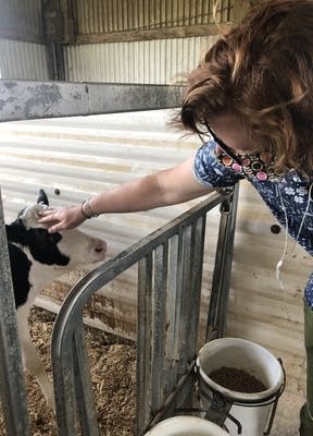 Lauren takes a trip to the dairy farm.