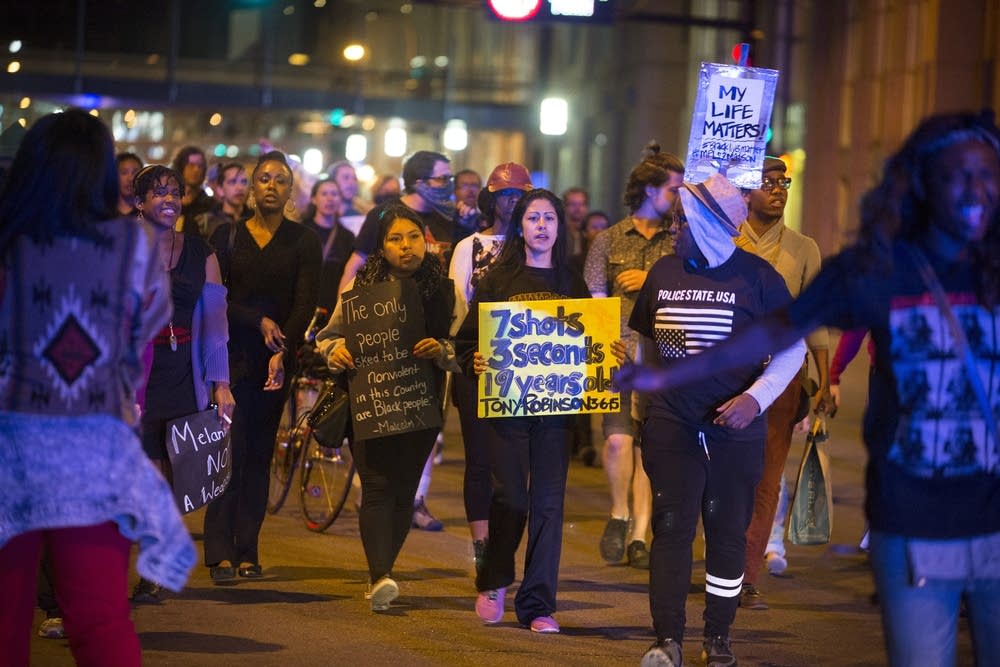 A march against police brutality