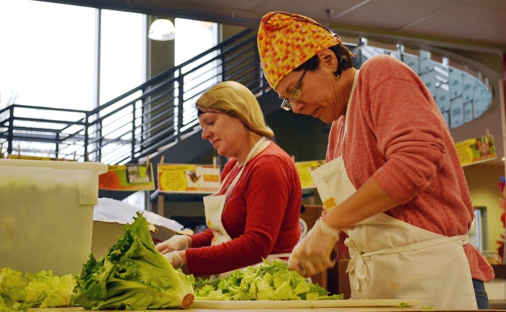 Prepping salads