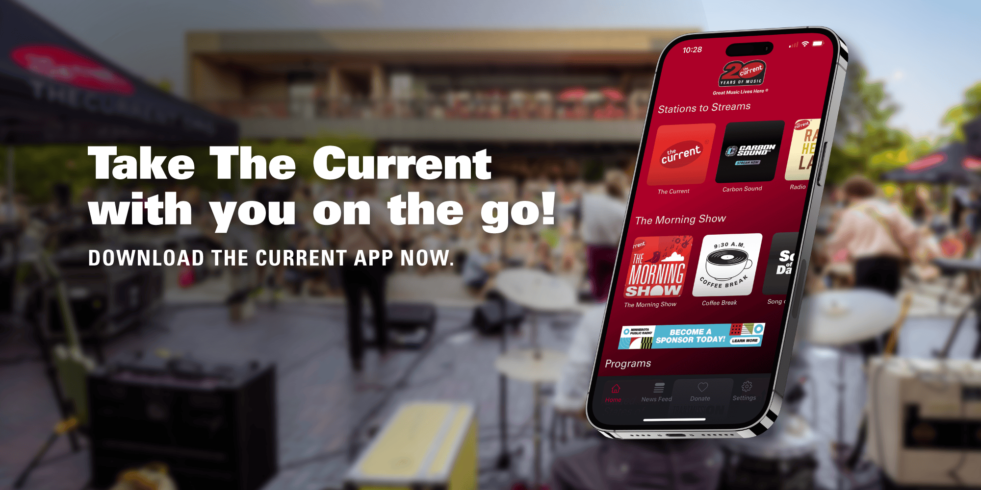 phone with the current app