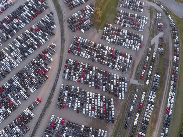 Thousands of recalled Volkswagen diesels are being stored in Brainerd.