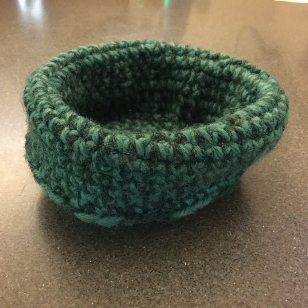 A knitted nest