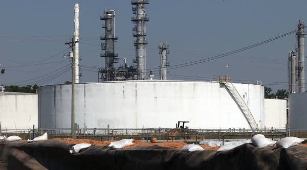 A crude oil refinery in Krotz Springs, Louisiana. 
