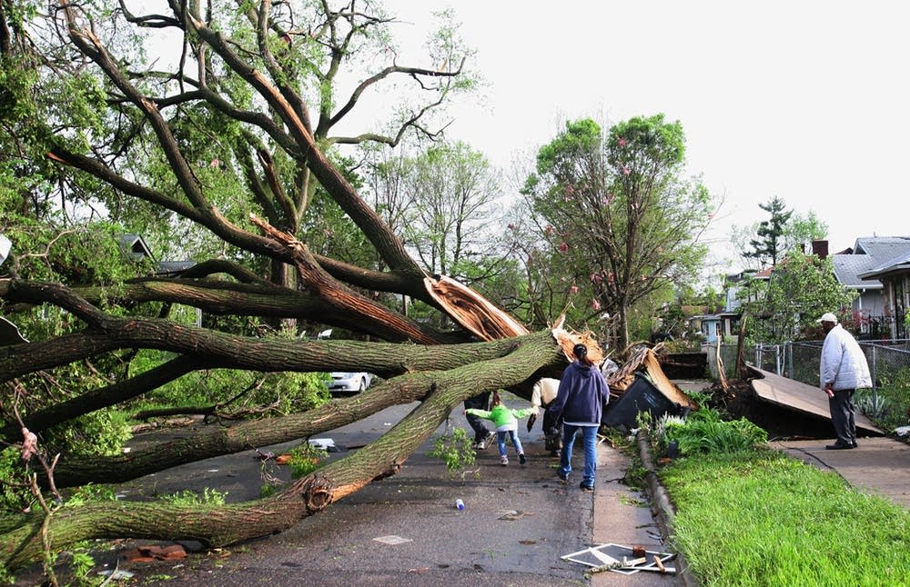 Tornado damage