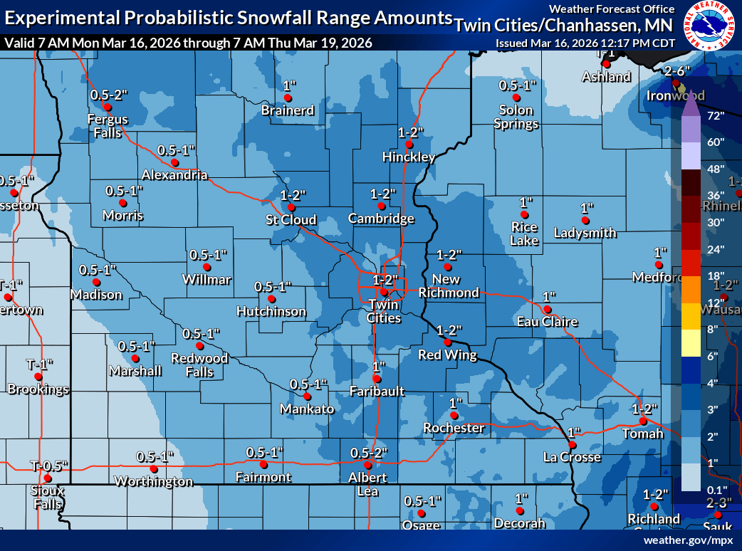 Snowfall potential