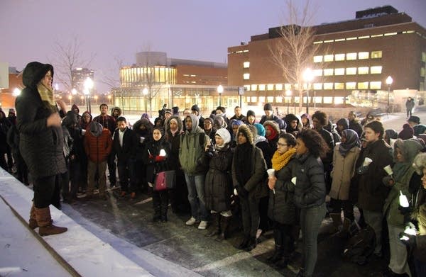 Gathering at the U of M.