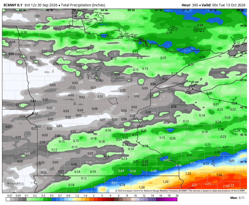 Drier trend ahead