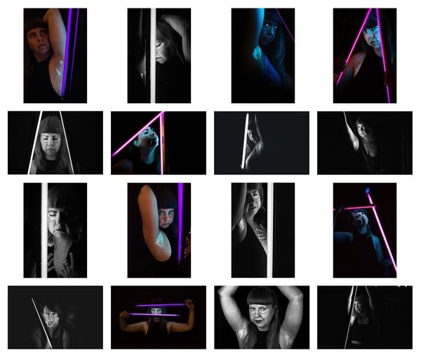 Photographer Sharolyn B. Hagen is seen in a series of self-portraits