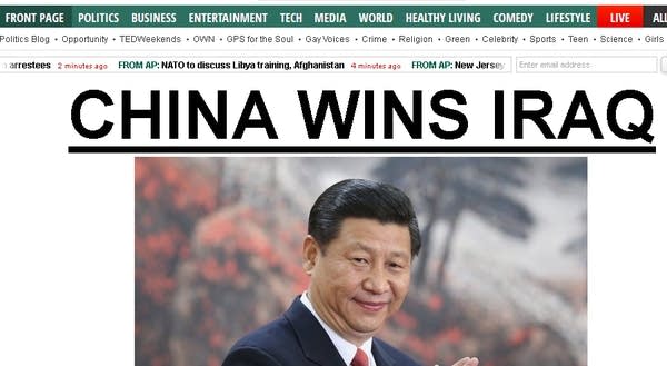 China to control Iraqi oil