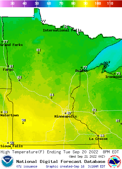 tue highs 8am
