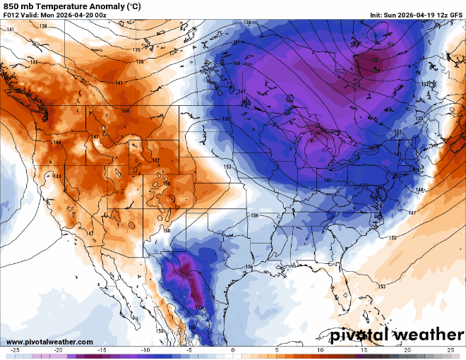 Temperatures rapidly warm back up 