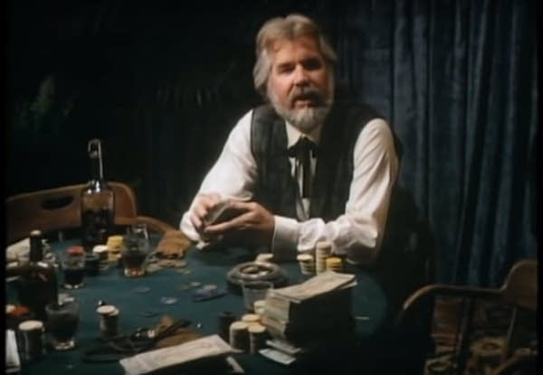 Kenny Rogers in his video for "The Gambler"