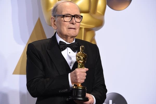 Ennio Morricone at the Oscars in 2016