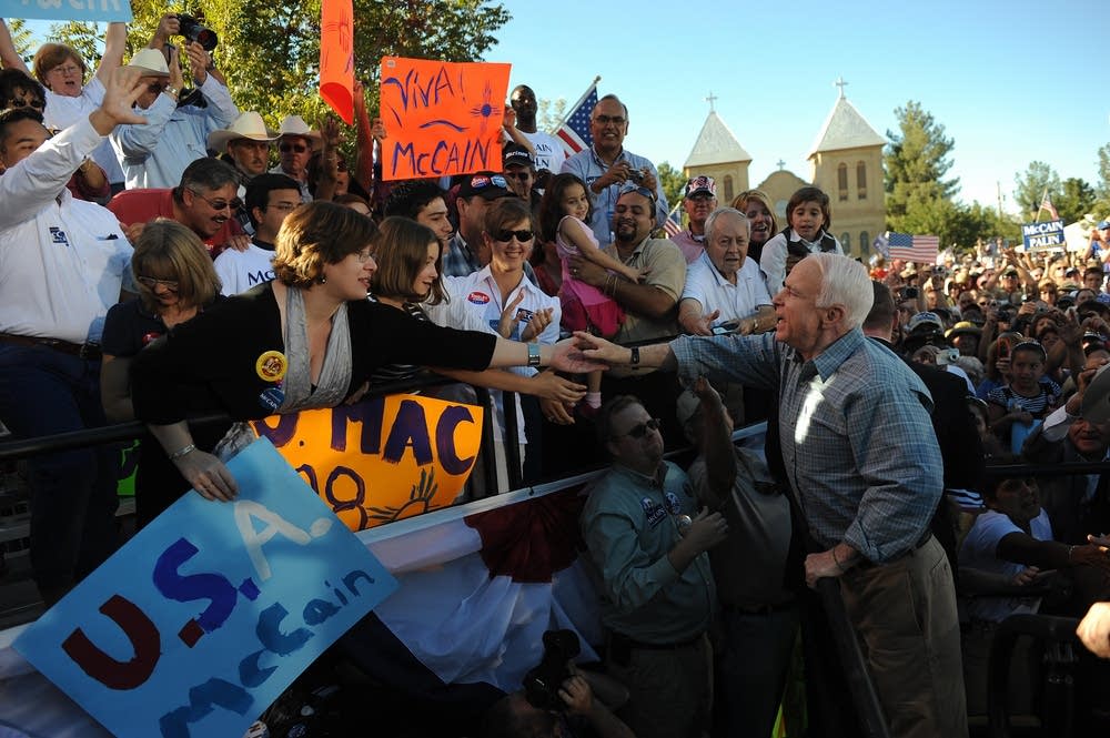 John McCain campaigning in New Mexico