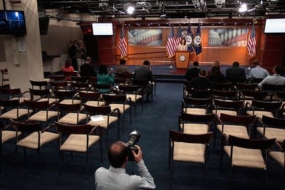 Bachmann's sparsely attended event