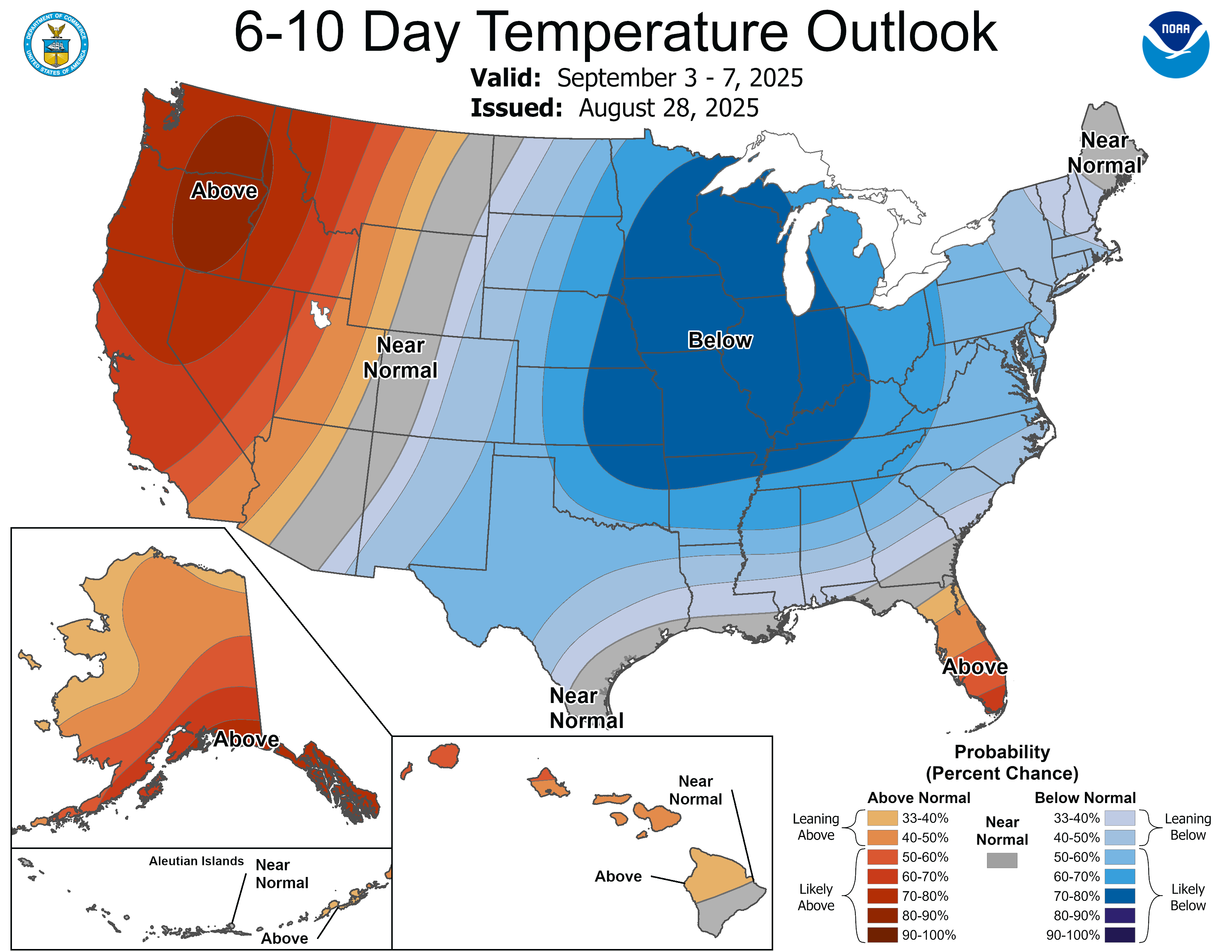 Late summery holiday weekend, strong September cold front next week!