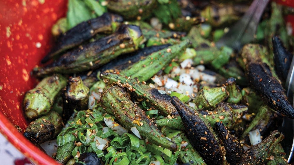 Whole Grilled Okra The Splendid Table