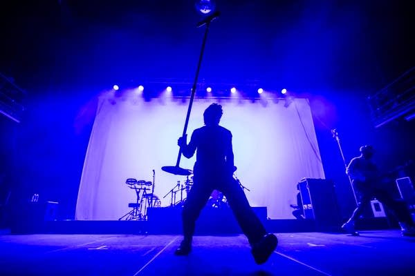 Turnstile performing on stage