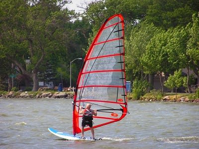 Windsurfing regatta