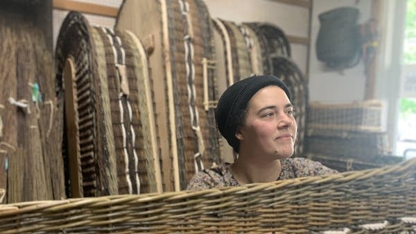 Fraser took an apprenticeship to learn how to weave coffins in Scotland. Now, it's her full-time business. 