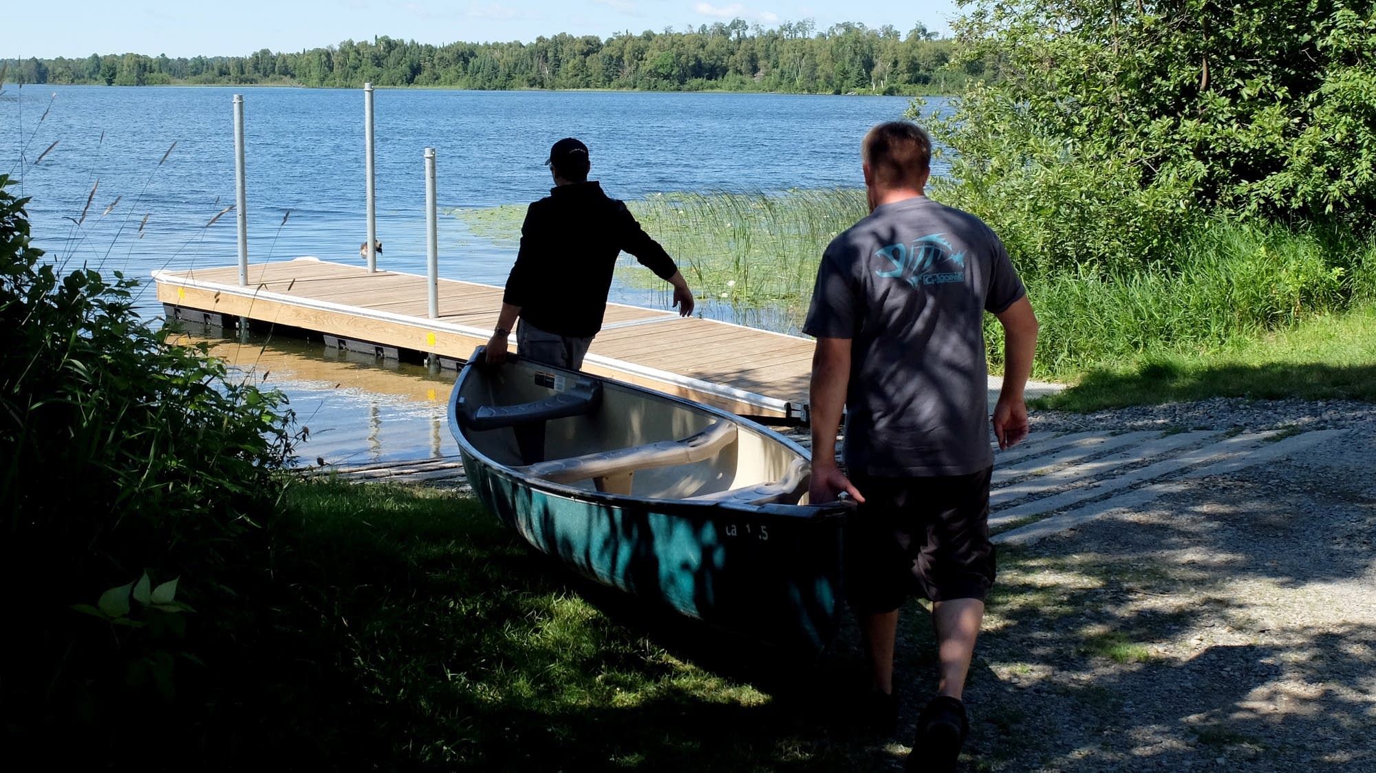 Putting in on Spider Lake in Itasca County, Minn.
