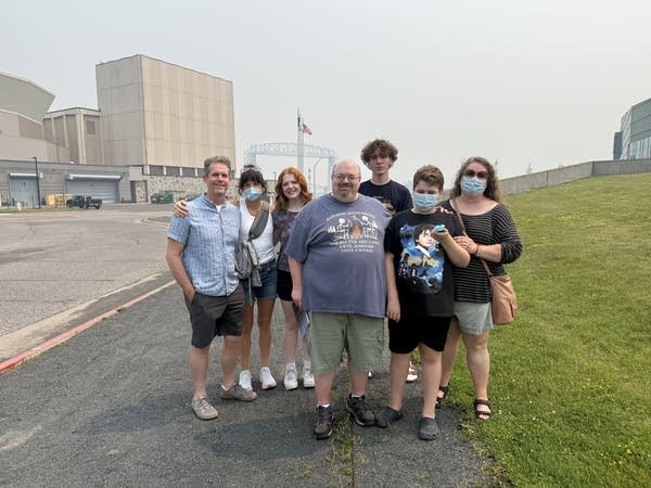 A family posing for a photo in Duluth