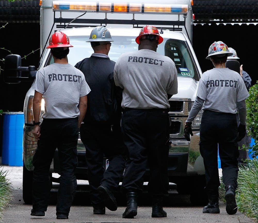 Hazmat workers in Dallas, Texas
