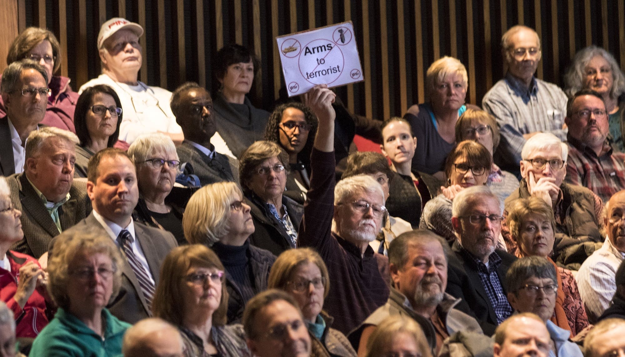 Constituents came prepared with questions and responses for Rep. Tim Walz.