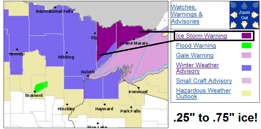 “Goldilocks” ice storm up north, 6″metro rain ahead?