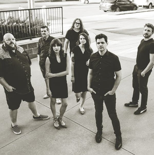 group of people outside facing the camera