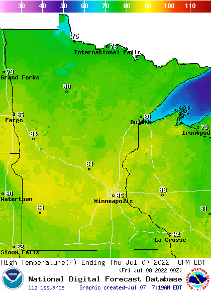 Thu highs 8am