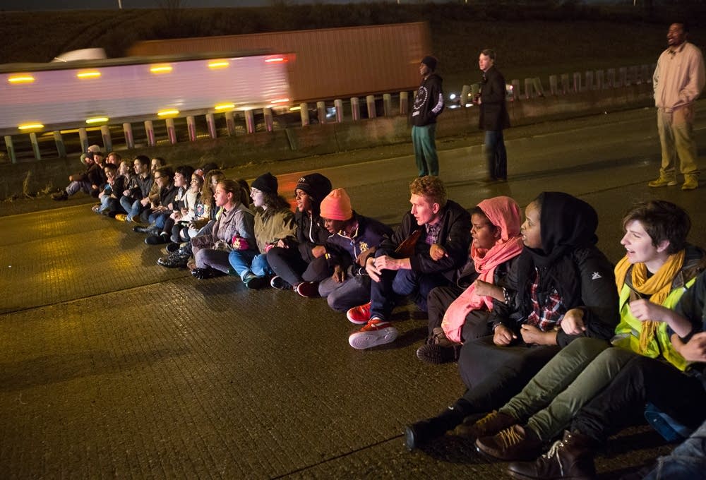 Black Lives Matter protesters