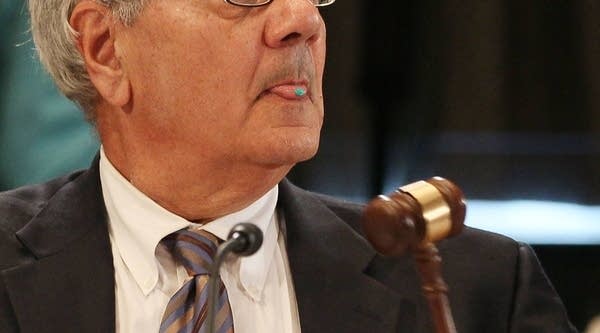 Chairman Rep. Barney Frank (D-MA) participates in a Senate-House Conference Committee meeting on Capitol Hill, in Washington, D.C.