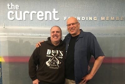 Mark Wheat with Stiff Little Fingers' founder Henry Cluney