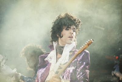 Prince performs in California in 1985.