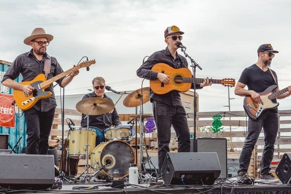 Thomas Sticha performs at The Current Happy Hours at Little Thistle Brewing in Rochester, Minnesota, on Thursday, May 14, 2026.
