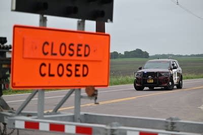 A street closed sign