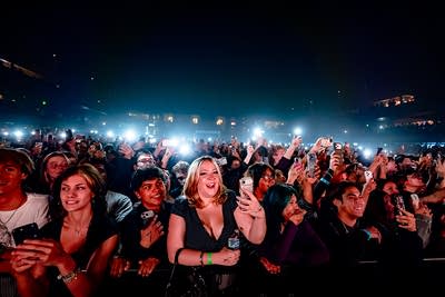 Crowd watching performance