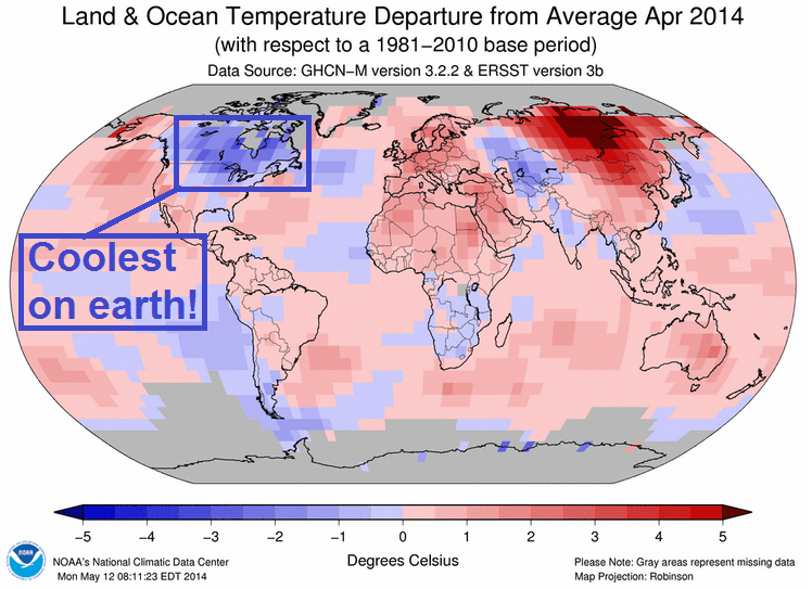 NOAA: Hottest April globally while Minnesota shivered