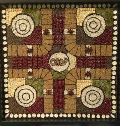 crop art parcheese board