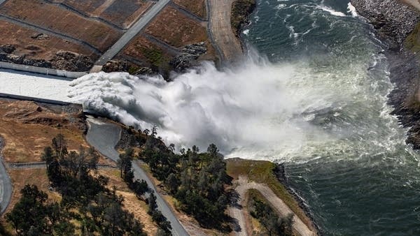 In May 2023, California's Lake Oroville reservoir rose to 100% capacity due to record-setting rains and heavy snowfall. Early, rapid runoff can make it harder to store water and generate hydroelectricity year-round.