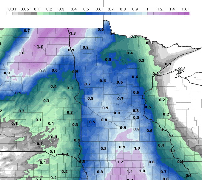 Rain west, dry east Monday with showers expanding east Monday night