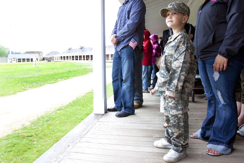 Standing at attention