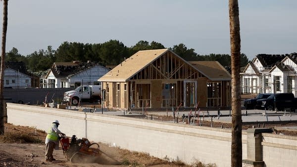 New home construction in an Arizona suburb.