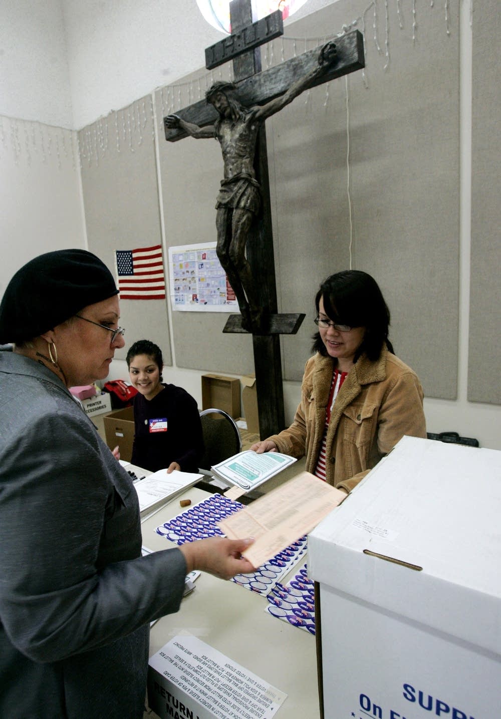 Americans Go To The Polls To Elect The Next U.S. P