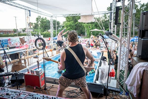 Live music at The Unsanctioned Series at Familia Skateboard Shop in Minneapolis on Saturday, Aug. 9, 2025.