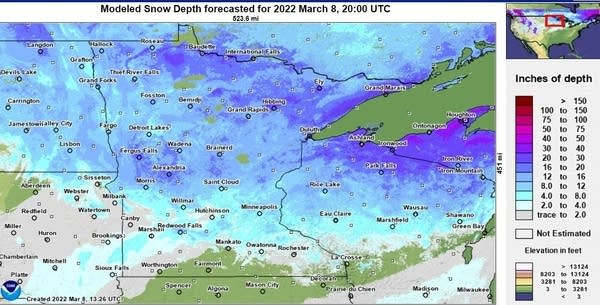 Snow depth